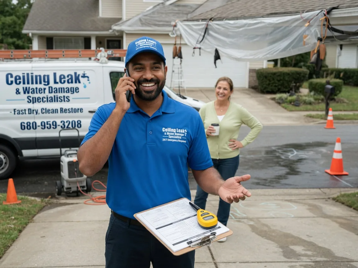 Ceiling Leak Cleanup Yoder, WY FAQs